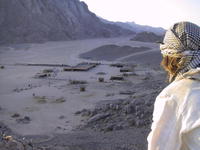 Вид на стойбище бедуинов